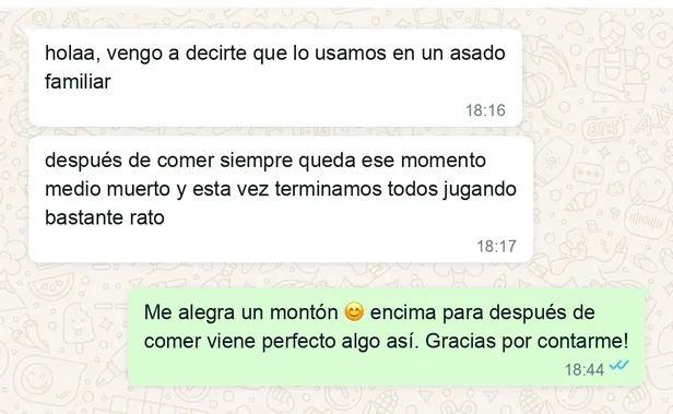 TESTIMONIO: captura real de WhatsApp 7 de 8 — cada una mata una objeción distinta