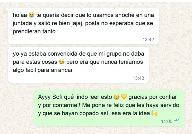 TESTIMONIO: captura real de WhatsApp 8 de 8 — cada una mata una objeción distinta